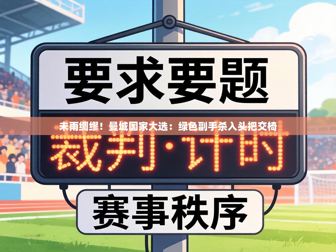 未雨绸缪！曼城国家大选：绿色副手杀入头把交椅  第1张